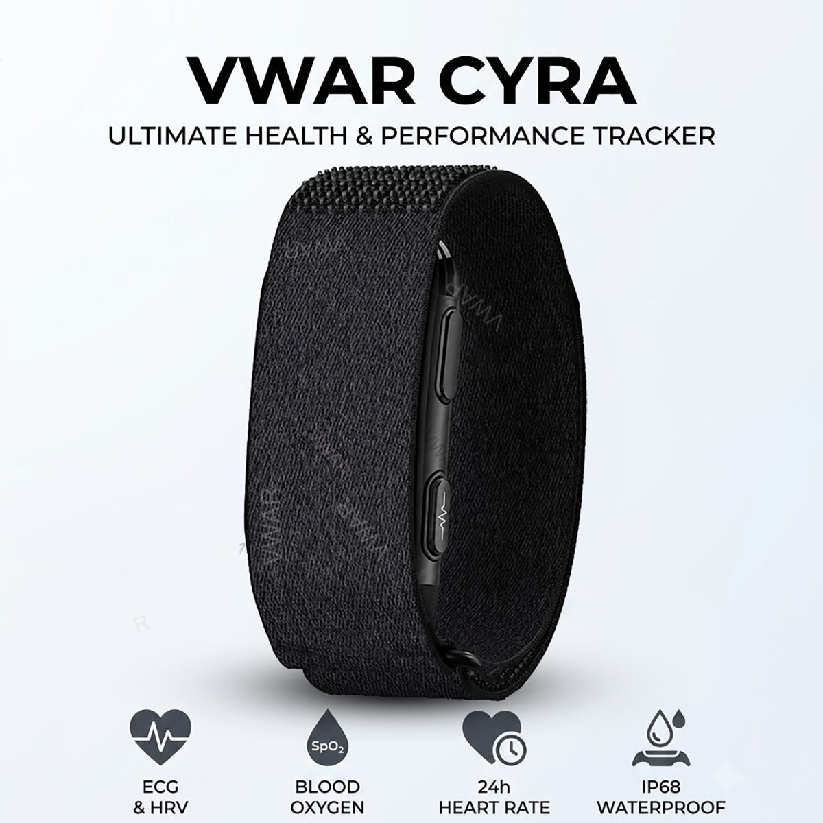 Korean Health Lifestyle - VWAR CYRA Screenless Fitness Tracker ECG+HRV