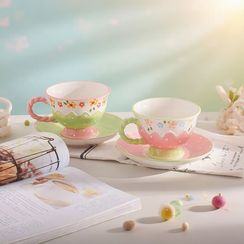 Korean Style Hand Painted Flor - огляд і ціна Korean Tea Set