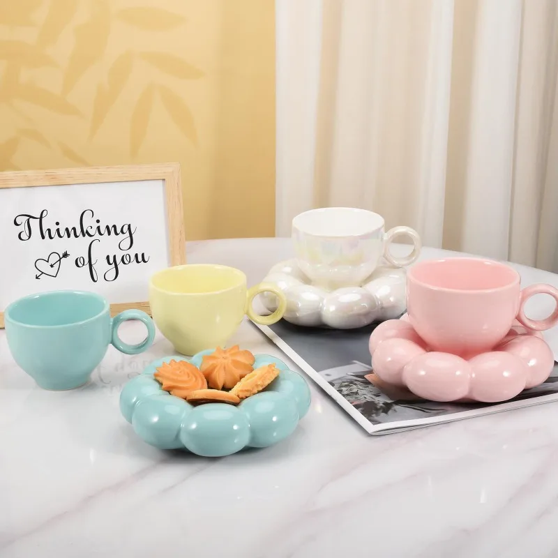 Ceramic Cloud Coffee Mug Sets  - огляд і ціна Korean Tea Set