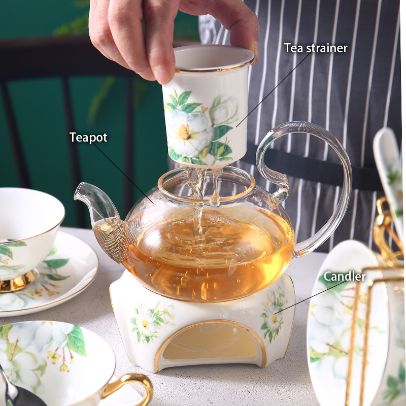 Camellia Bone China Tea Set Br - огляд і ціна Korean Tea Set