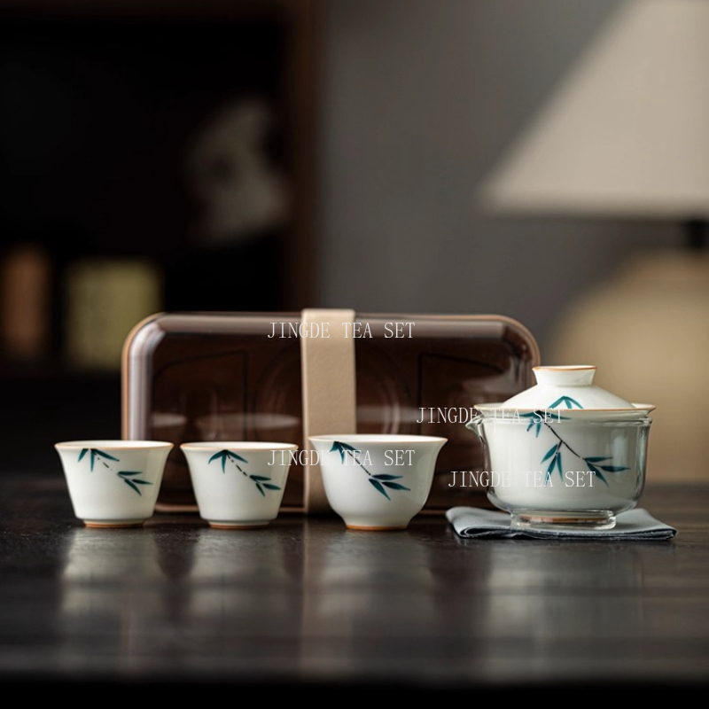 Portable Ceramic Tea Pot and C - огляд і ціна Korean Tea Set