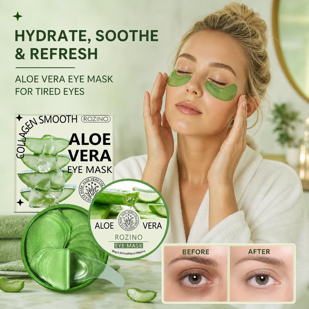 60pcs Aloe Vera Collagen Eye M - огляд і ціна Sheet Mask Collagen