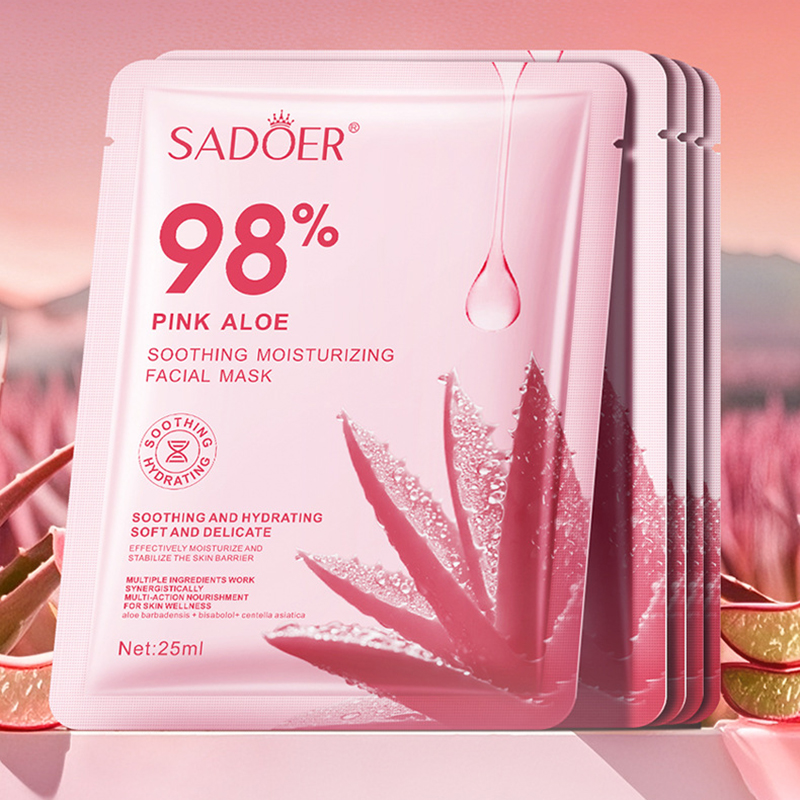 SAODER Pink Aloe Moisturizing  - огляд і ціна Sheet Mask Collagen