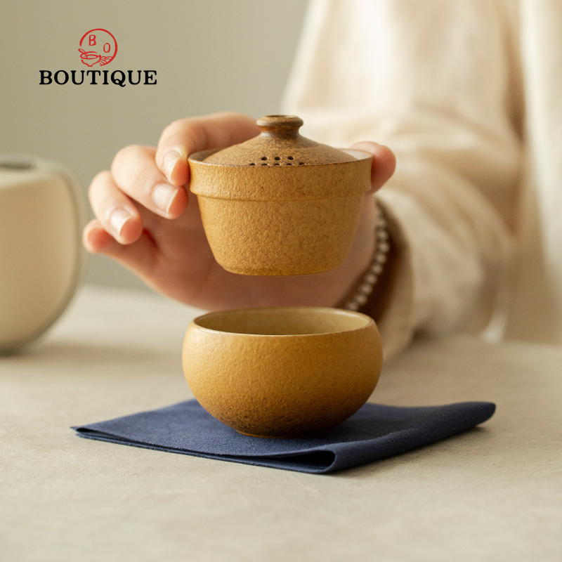 Coarse Pottery Travel Tea Set  - огляд і ціна Korean Tea Set