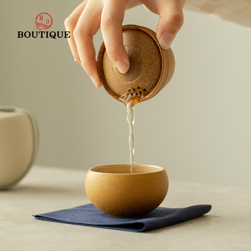 Coarse Pottery Travel Tea Set  - огляд і ціна Korean Tea Set
