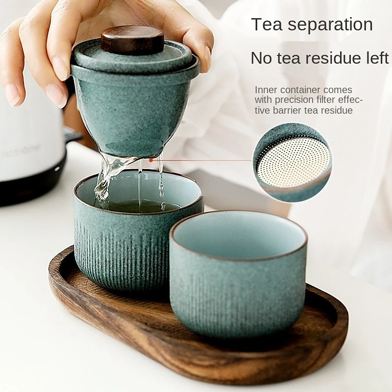 Travel Kung Fu Tea Set Outdoor - огляд і ціна Korean Tea Set